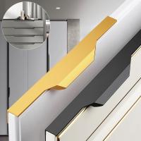 Perilla moderna de aleación de aluminio para puerta de armario, tirador oculto para cajón de cocina - details 2