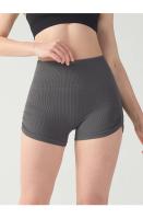 Pantalones de yoga arrugados de cintura alta y levantamiento de cadera para mujeres cortas, fitness transpirable, adelgazamiento, correr y ciclismo al aire libre de verano - details 1