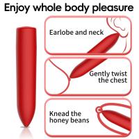 Leten Mini bala vibradora mujeres 10 velocidades punto G clítoris vaginal consolador estimulador juguetes sexuales femeninos para masturbación adulto 18 - details 1