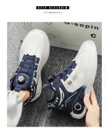 Zapatillas de deporte para hombre con hebilla giratoria, cómodas, antideslizantes, con cordones, duraderas, para actividades al aire libre - details 15