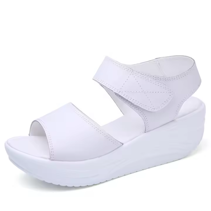 Sandalias de tacón de cuña de verano para mujer, zapatos de plataforma - 1