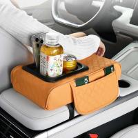 CA universal para coche, almohadilla alta gruesa, portavasos con bolsillo para reposabrazos, soporte para codo de algodón con memoria - details 0