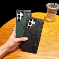 Funda de Teléfono de Cuero Sintético Minimalista para Samsung Protectora de Cámara con Correa de Muñeca - details 4