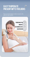 Masajeador eléctrico para cuello y espalda, almohada de masaje inalámbrica para cuello y hombros, chal relajante para músculos de la espalda y cervicales - details 14