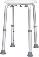 Silla de ducha médica Asiento de bañera Sool Baño Blanco Redondo Ajustable 8 direcciones Altura 36-54 cm, pies antideslizantes Carga 136 kg - details 1
