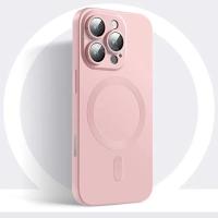 Magsafe-funda magnética negra de lujo para iPhone, protector de lente antideslizante mate de silicona suave, 16, 15, 14, 13, 12, 11 Pro Max Plus - details 18