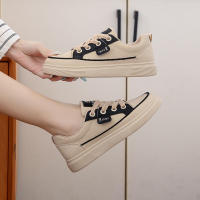 2025 Nuevos Zapatos Deportivos Casuales de Plataforma Versátiles para Mujeres Estudiantes Pequeños Blancos Cómodos. - details 7