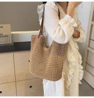 Bolso H7 de gran capacidad para mujer, nuevo bolso de playa para vacaciones en la playa, bolso de mano tejido de paja para ir al trabajo - details 13