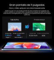 Tablet Blackview Tab 16 Pro, pantalla FHD+ de 11'' a 120Hz, procesador T616 Octa Core, 24GB (8+16) de RAM, 256GB de ROM, 7700mAh, Android 14, tablet 4G. - details 6