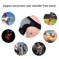 Hombrera deportiva para hombres y mujeres, manguito rotador roto, tendinitis, dislocación, envoltura de manga de compresión de hombro de neopreno - details 14