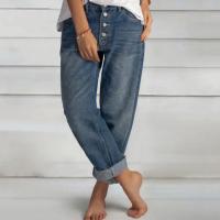 Nuevos pantalones vaqueros rectos holgados, informales, versátiles, sencillos y finos para mujer, ropa de mujer - details 2