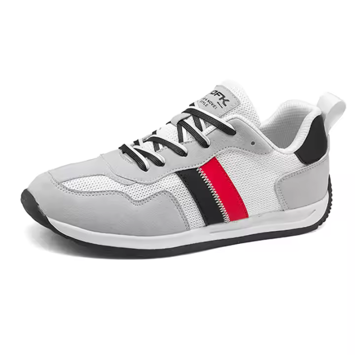 Zapatos deportivos informales de marca para hombre, cómodos zapatos deportivos con cordones para correr al aire libre, resistentes al desgaste, con absorción de impacto, para primavera y exteriores - 1
