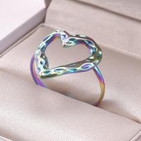 Joyería para dedos de niña, Anillos de corazón para mujer, accesorios, Anillo de acero inoxidable, suministros de amor, Anillos DIY, regalo del Día de San Valentín - details 9