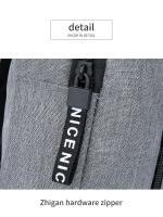 Bolso de pecho para hombre, bandolera de un solo hombro, informal, a la moda, Color sólido - details 18