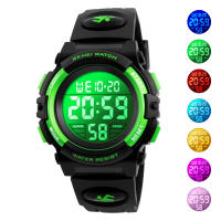 Reloj de pulsera impermeable SKMEI 5Bar para niños con luz LED pantalla digital para niños y niñas con alarma reloj de pulsera tipo digital made in china - details 18