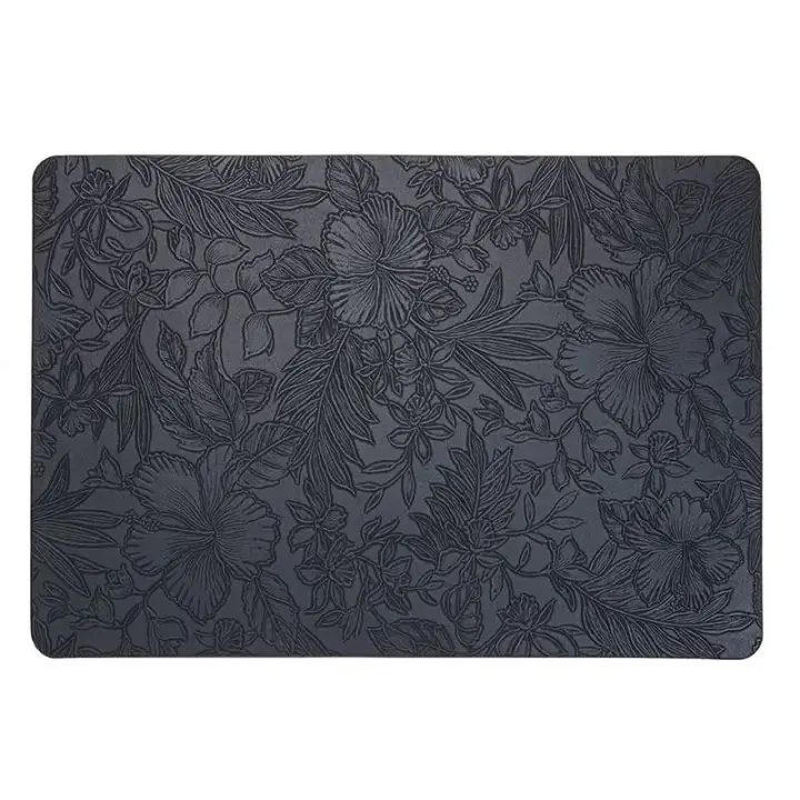 Mantel de Mesa de Cuero Individuales, Soporte Antideslizante para Tazas, Portavasos, Platos de Cena - 1