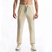 Pit rayé Design tissu hommes pantalons de Sport décontractés pantalons de Sport de gimnastique hommes survêtement pantalons de survêtement course entraînement Jogging pantalons longs - details 7