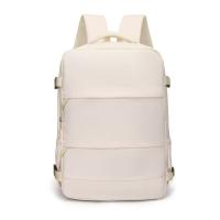Mochila ligera para mujer, mochila escolar portátil de gran capacidad para estudiantes, mochila impermeable de viaje para ordenador portátil de color sólido - details 10