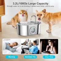Grifo de Agua para Mascotas de Acero Inoxidable 3.2L/108oz Dispensador de Agua para Perros y Gatos - details 6