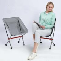 Silla Portátil de Aluminio en Forma de Crescent Ideal para Restaurantes al Aire Libre, Camping, Ocio Silla de Pesca Plegable para la Playa - details 5