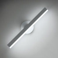 Goeco-Lámpara LED de Pared Giratoria Moderna, 12W Aplique de Pared de Estilo Nórdico, 6500K/3000K Luz Blanca Fría/Caliente, Iluminación Interior de Luz Nocturna para Pasillo, Balcón, Escalera, Dormitorio, 220V, Blanco, 38*10*6CM, 426LM - details 0