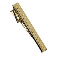 Clip de Corbata Corta para Hombres Estilo Sencillo Abrazadera de Rosa Dorada - details 4
