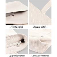 Bolso Bandolera Grande Mujer Beige - Universidad, Escuela, Trabajo, Viajes - details 4