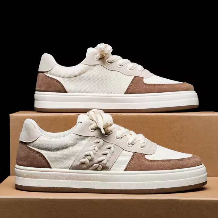 Zapatos de lona transpirables para hombre, zapatillas de tela a la moda, versátiles, informales, deportivas, de pizarra blanca - 1