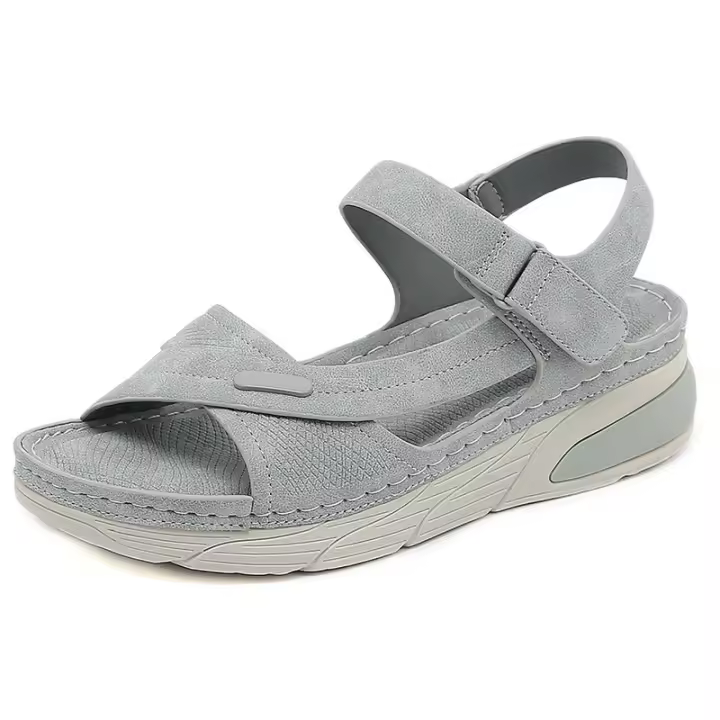 Nuevo 2025MD ligero, sandalias casuales deportivas cómodas con suela gruesa, velcro y costuras, zapatos de mujer de talla grande - 1