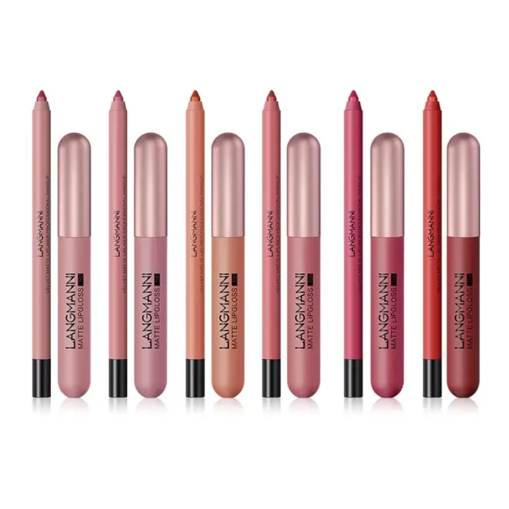 Nuevo Combo de 6 + 6 Brillos de Labios, juego de 12 Brillos de Labios Mate de Regalo - 1