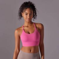 Top de mujer, cuello de chaleco Hai Yuga, decoración triul, deportes con espalda bonita, Top corto a prueba de golpes para - details 19