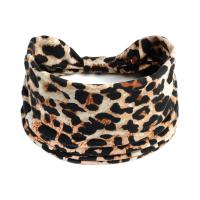 Diademas anchas para mujer, turbante anudado, diademas elásticas antideslizantes, envolturas para la cabeza bohemias, bufandas para el cabello de algodón para Yoga y entrenamiento de leopardo - details 19