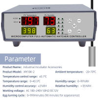 Incubadora de huevos automática XM-18K-1, controlador Digital LED, controlador de temperatura, sensores de temperatura y humedad - details 11