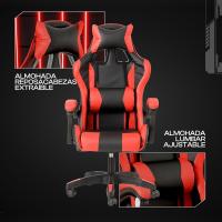Negra, Silla Ergonómica de Oficina con Respaldo Regulable de 90 °   a 120 ° , con Reposacabezas, reposabrazos - details 4