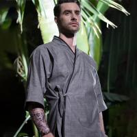 Uniformes de Chef japonés para restaurante, chaquetas de Chef de Sushi, Kimono de Chef, abrigo de cocinero, monos de camarero, camisetas de cocina - details 5