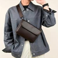 Bolso bandolera de cuero premium para hombre - Negro elegante, estilo casual para uso diario - details 3