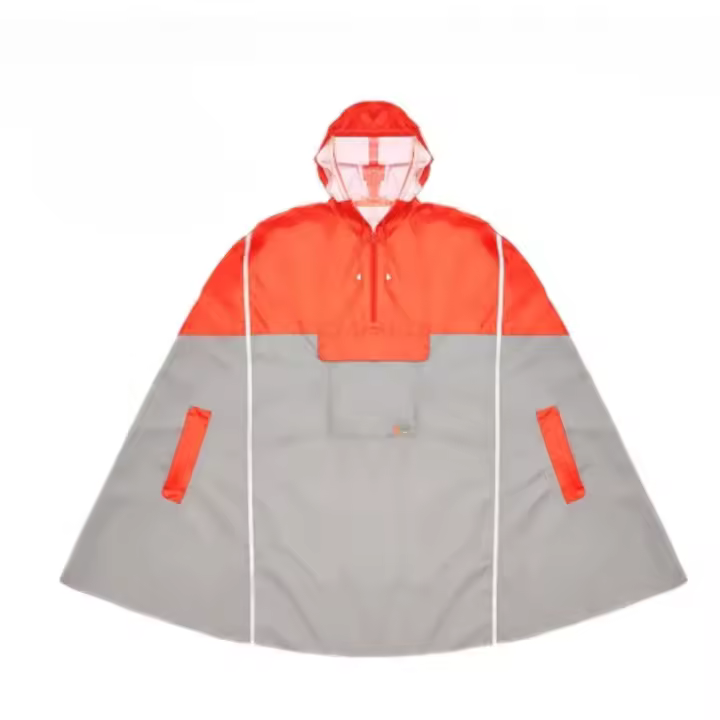 Poncho Impermeable para Exteriores Diseño Reflectante para Ciclismo, Escalada, Senderismo, Viajes - 1