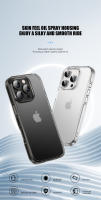 KEYSION-funda transparente mate para iPhone 16 Pro Max, carcasa trasera de silicona suave y transparente, a prueba de golpes, para iPhone 16 15 Pro Max - details 0