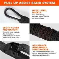 Potencia de dominadas con entrenador auxiliar, cuerda elástica, barra de tracción, Fitness, hogar, dominadas para hombres, banda de tracción auxiliar de látex - details 1