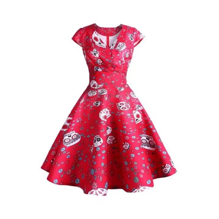 Vestido de moda de Halloween con estampado de telaraña 2025 - 1