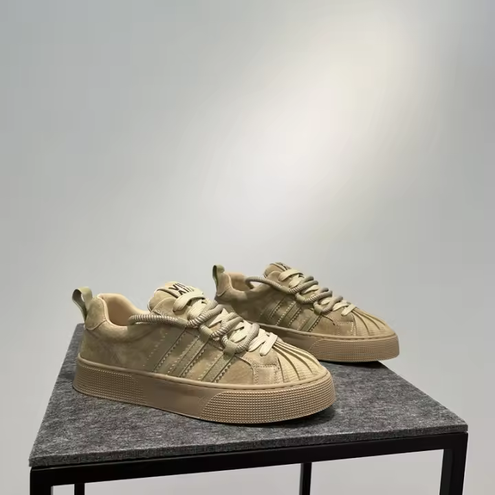 Nuevos Zapatos De Cuero Esmerilado, Zapatos Deportivos Casuales Versátiles De Moda - 1