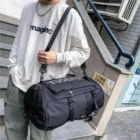 Bolso de hombro para viaje de negocios de gran capacidad, bandolera deportiva, mochila de gimnasio, bolsa de viaje con bolsillo independiente para zapatos - details 15
