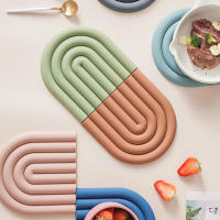 Mantel de Mesa de Silicona Arcoiris Soporte Resistente al Calor para Ollas Calientes - details 0