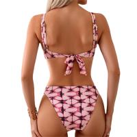 Traje de baño de tres piezas para mujer, conjunto de pantalones de Bikini, traje de baño de cubierta de playa - details 3