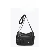 Bolso De Mensajero De Hombro Multicapa Con Múltiples Compartimentos De Cuero Suave De Moda Para Mujer - details 15