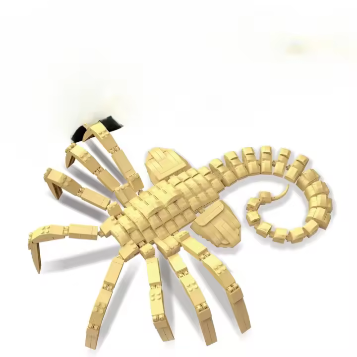 Kit de construcción de figura DE ACCIÓN DE Xenomorph, juguete de terror de Halloween para adultos y niños de 8 a 14 años, 572 piezas - 1
