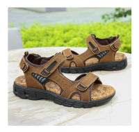 Sandalias cómodas de verano para hombre, zapatos suaves para playa y exterior, transpirables, informales de cuero - details 24