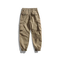 Pantalones Cargo de Moda para Hombres 2024 Estilo Callejero Suelto con Cordón Material de Algodón - details 8