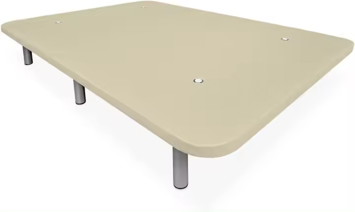 Marco de Cama para Niños Reforzado 3D Resistente, Robusto, Barras de Refuerzo y 6 Patas Metálicas Roscadas de 25cm - 1