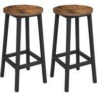 Juego de 2, Sillas de Bar, Sillas de Cocina con Estructura de Metal, Fácil Montaje, para Cocina, - details 0